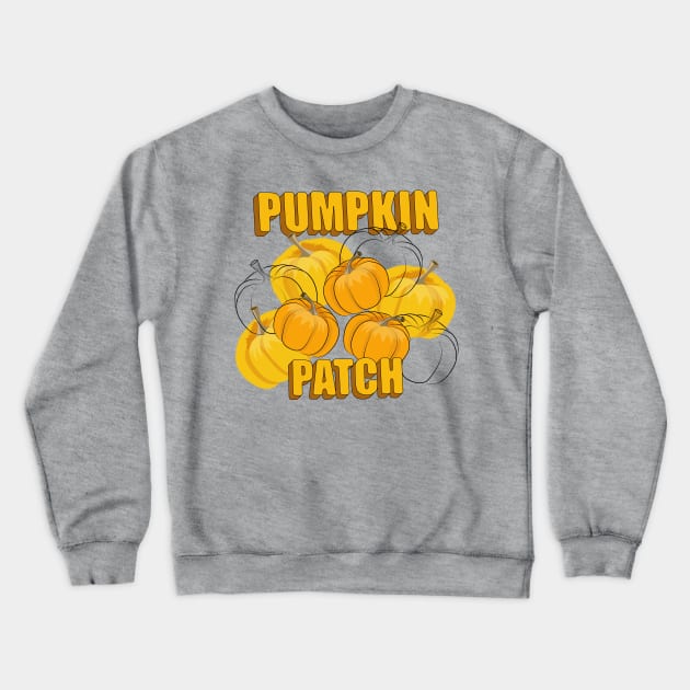 Pumpkin Patch Crewneck Sweatshirt by Designoholic